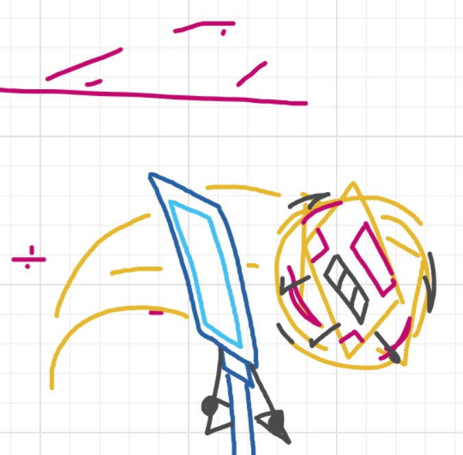 A panel from I've Been Everywhere, Man, episode nine of the Board Boards object show by Furretwalk/WalkingFurret.